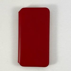 Apple iPhone XS Max leather Folio Case (RED)